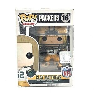 Funko Pop Clay Matthews #16 Packers NFL Vaulted Figure Helmet Box